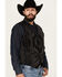 Image #2 - Cody James Men's Yuma Southwestern Jacquard Vest, Black, hi-res