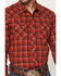 Image #3 - Wrangler Retro Men's Plaid Print Long Sleeve Snap Western Shirt - Tall, Red, hi-res