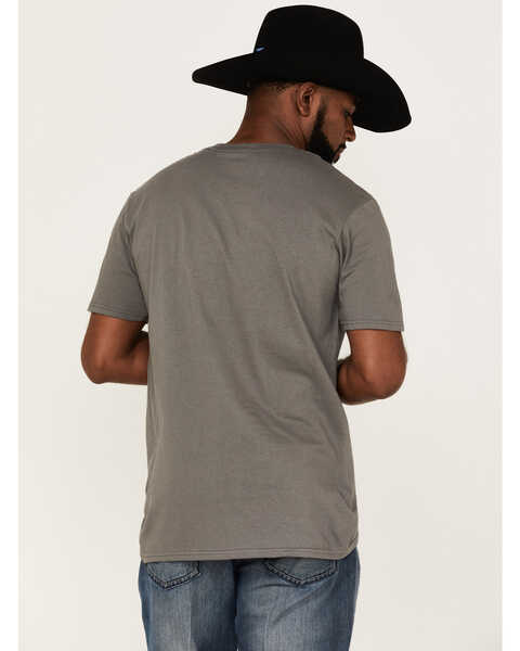 Image #4 - RANK 45® Men's Gate Block Lines Graphic T-Shirt , Charcoal, hi-res