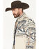 Image #2 - Ariat Men's Southwestern Colorblock Concealed Carry Softshell Jacket, Sand, hi-res