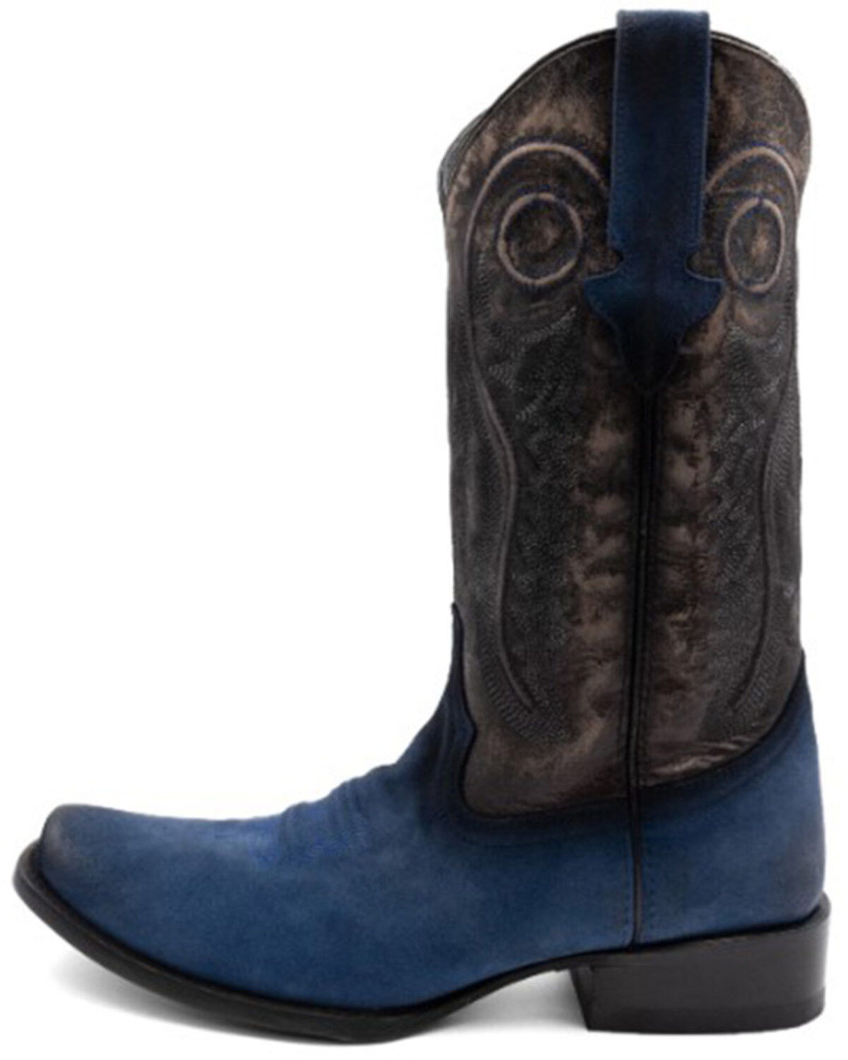 Image #3 - Ferrini Men's Roughrider Western Boots - Square Toe, Black, hi-res