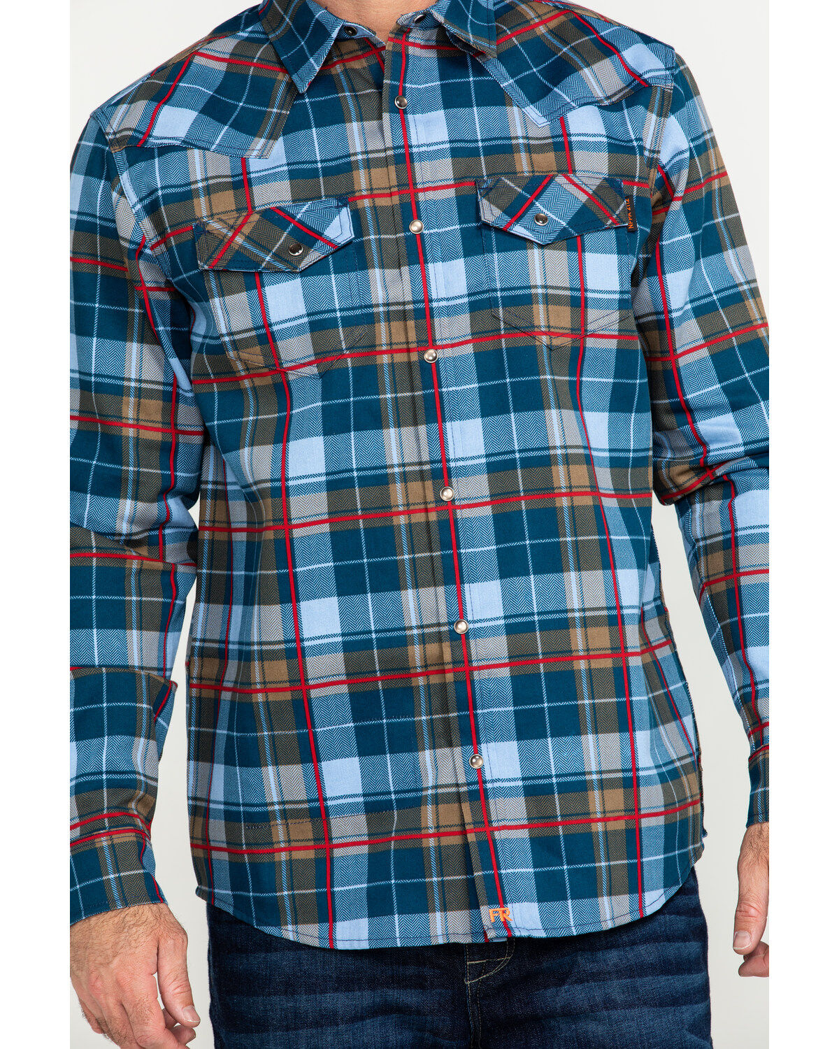 Image #4 - Cody James Men's FR Geo Print Long Sleeve Work Shirt - Big, , hi-res