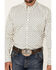Image #3 - Cody James Men's Gunsmoke Striped Print Long Sleeve Button-Down Stretch Western Shirt, Ivory, hi-res