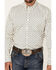 Image #3 - Cody James Men's Gunsmoke Striped Print Long Sleeve Button-Down Stretch Western Shirt , Ivory, hi-res
