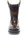 Image #4 - Western Chef Boys' Western Cowboy Rain Boots - Round Toe, Brown, hi-res