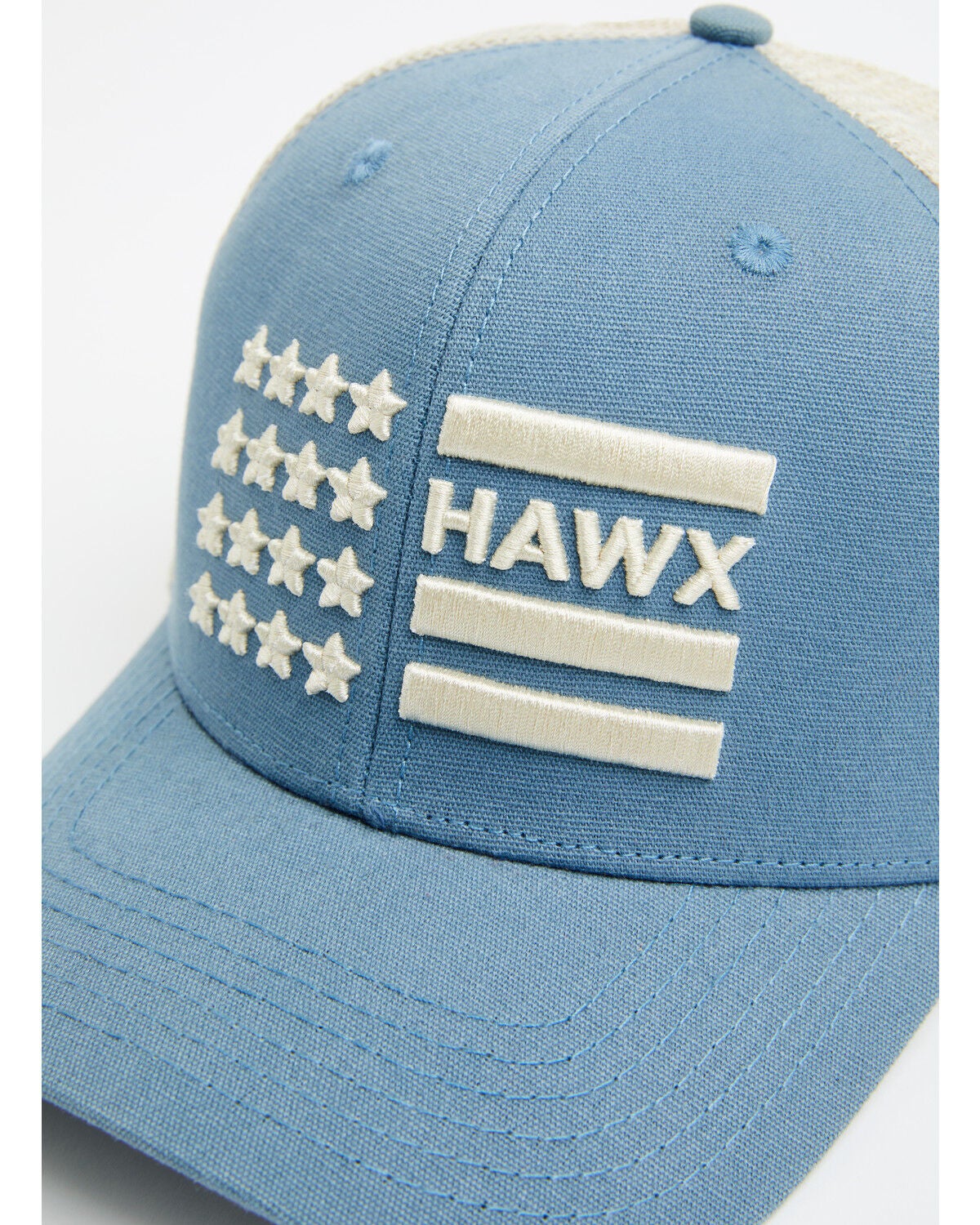 Image #2 - Hawx Men's Stars & Stripes Logo Ball Cap, Medium Blue, hi-res