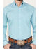 Image #3 - Stetson Men's Geo Print Long Sleeve Button Down Western Shirt, Turquoise, hi-res