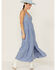 Wishlist Women's Chambray Tiered Dress, Blue, hi-res