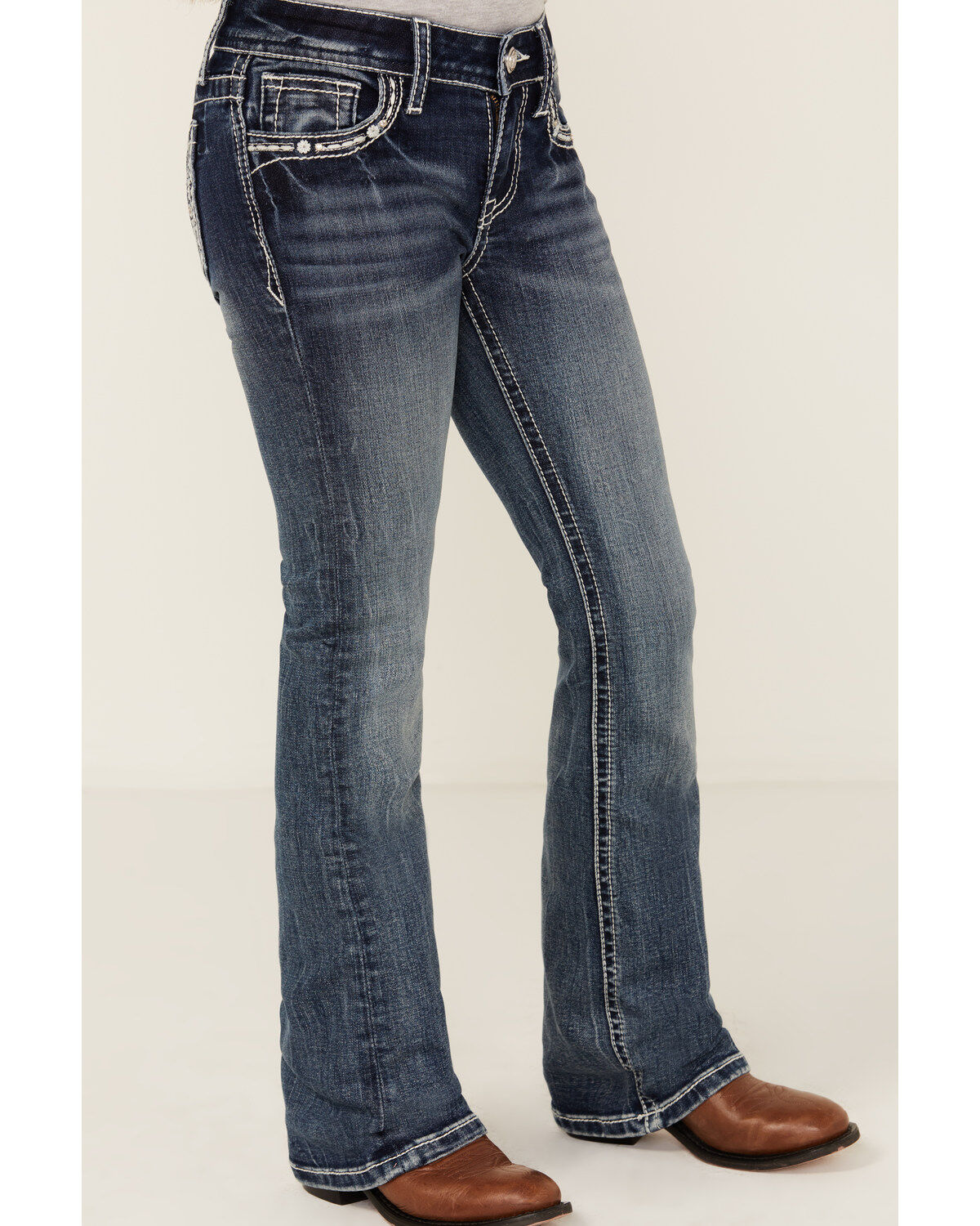 【超特価sale開催】  Grace Bootcut Pocket Horseshoe Wash Medium Girls' LA in 靴