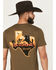 Image #4 - Wrangler Men's Boot Barn Exclusive Texas Short Sleeve Graphic T-Shirt, Green, hi-res