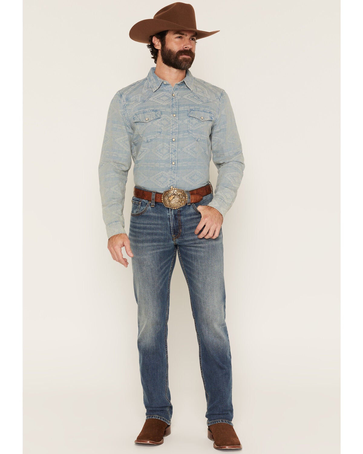 Image #1 - Cody James Men's Roadrunner Wash Jackson Slim Straight Stretch Denim Jeans, Medium Wash, hi-res