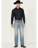 Image #1 - Rock & Roll Denim Men's Double Barrel Medium Vintage Wash Relaxed Stretch Denim Jeans, Medium Wash, hi-res