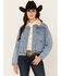 Image #1 - Kimes Ranch Women's Star Denim Jacket, Blue, hi-res