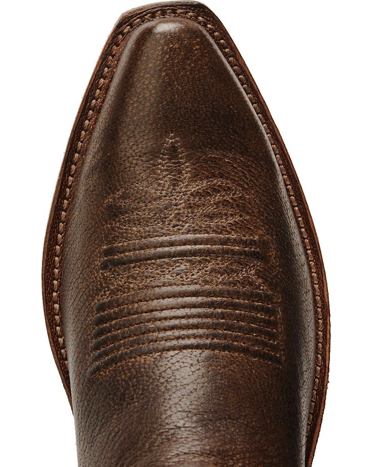 Image #6 - Old West Women's Distressed Leather Western Boots  - Snip Toe, , hi-res