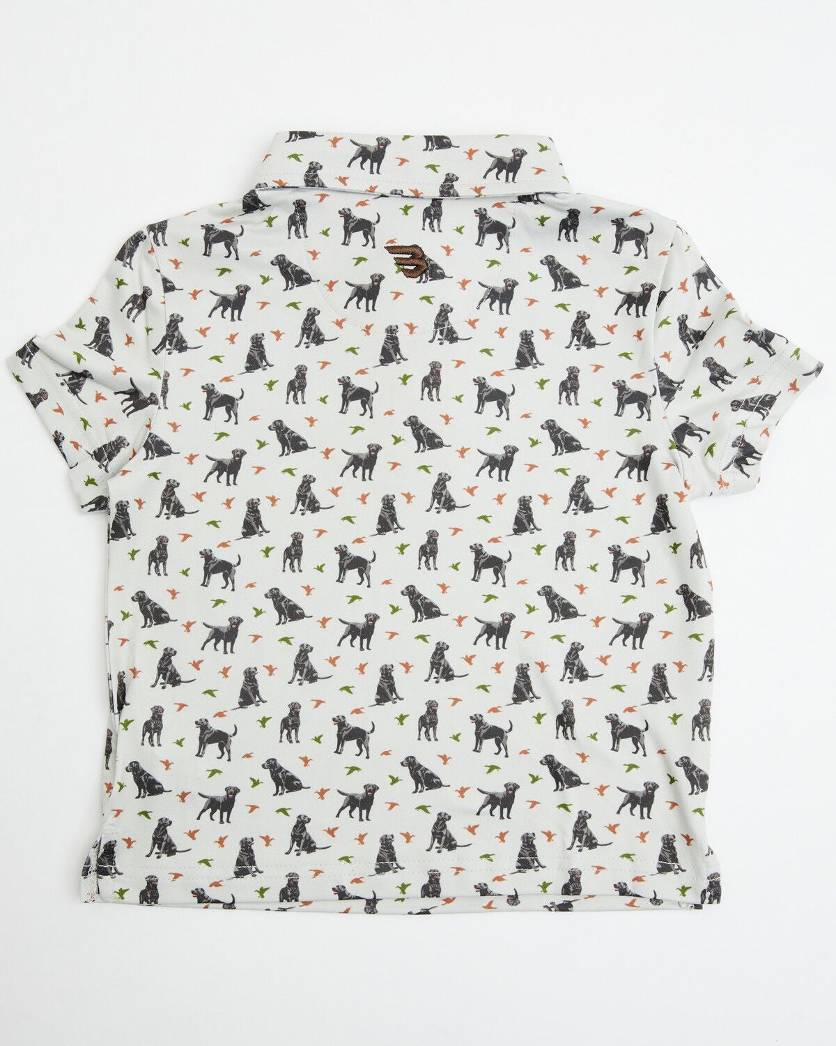 Image #3 - Burlebo Toddler Boys' Ducks and Dogs Short Sleeve Performance Polo, Beige, hi-res