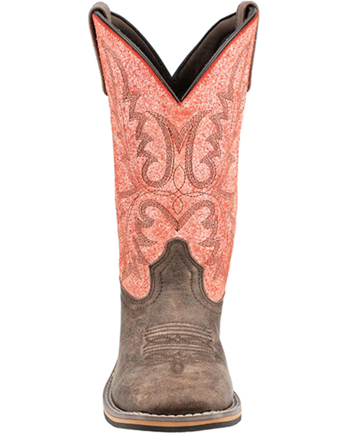Image #4 - Smoky Mountain Women's Rustic Rider Western Boots - Broad Square Toe, Brown, hi-res