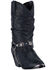 Image #1 - Dingo Women's Supple Pigskin Western Boots - Round Toe, Black, hi-res