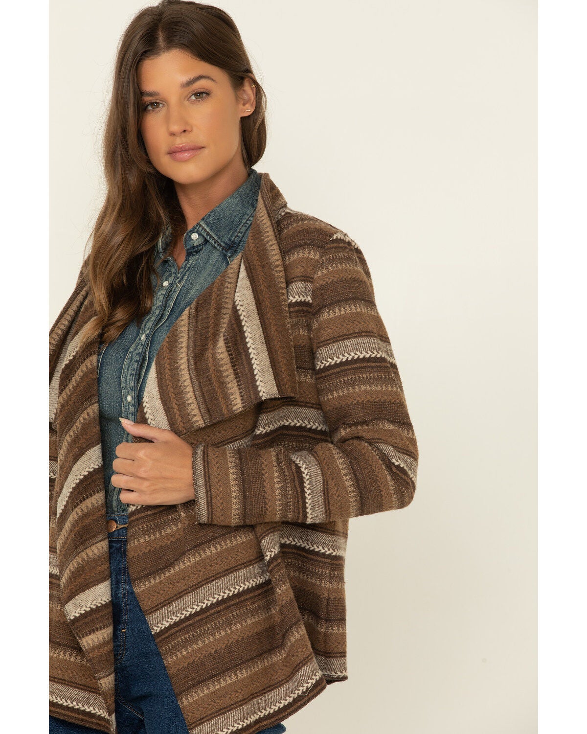 Navajo Open Front Cardigan | Boot Barn