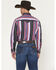 Image #4 - Wrangler Men's Vintage Brushpopper Striped Print Long Sleeve Snap Western Shirt, Multi, hi-res