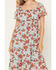 Image #3 - Wild Moss Women's Floral Print Ruffle Midi Dress, Blue, hi-res