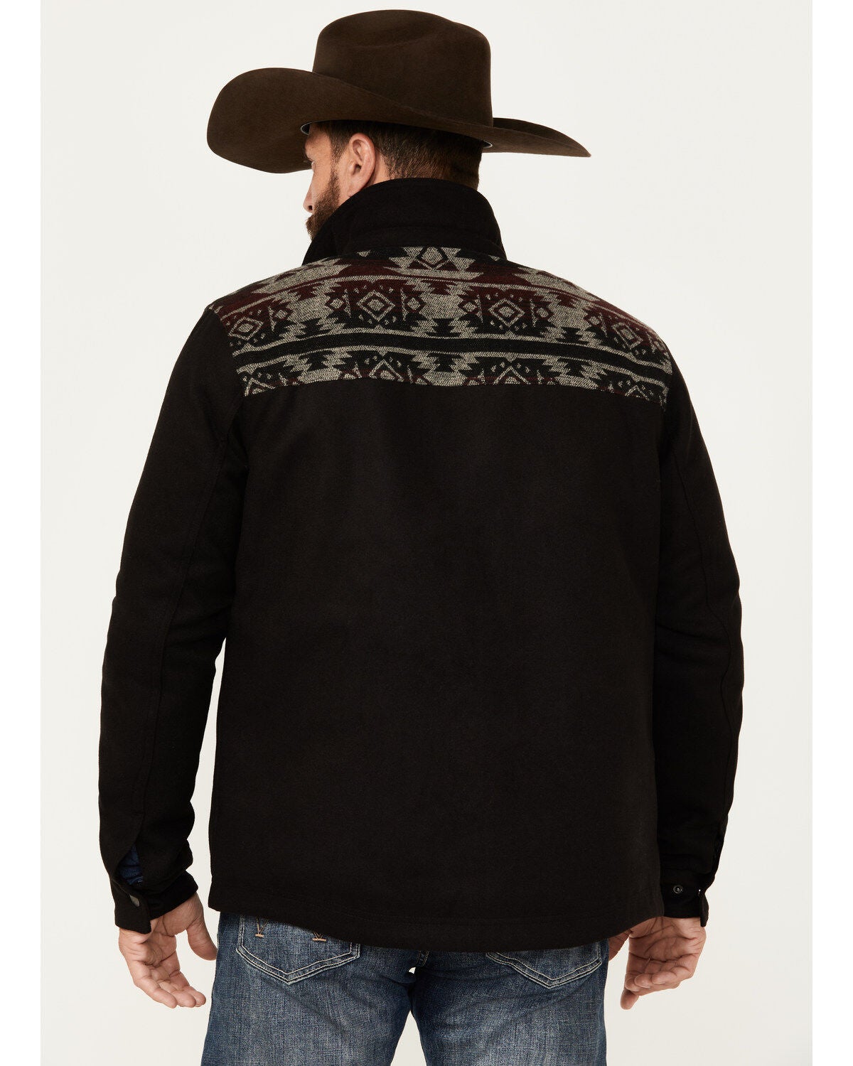 Image #4 - Moonshine Spirit&reg; Men's Southwestern Print Snap Trucker Jacket, , hi-res