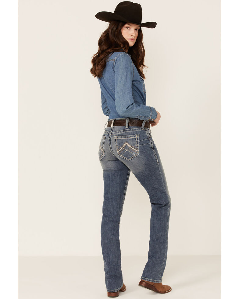 Ariat Women S Real Denim Rainstorm Straight Leg Riding Jeans