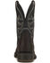 Image #5 - Double H Men's 10" Deep Scallop Waterproof Work Boots - Composite Toe, Black/brown, hi-res