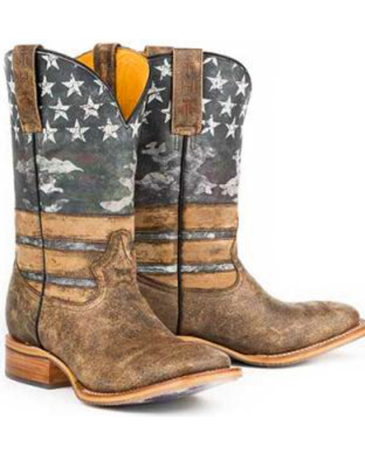 Image #1 - Tin Haul Men's Freedom Western Boots, Brown, hi-res