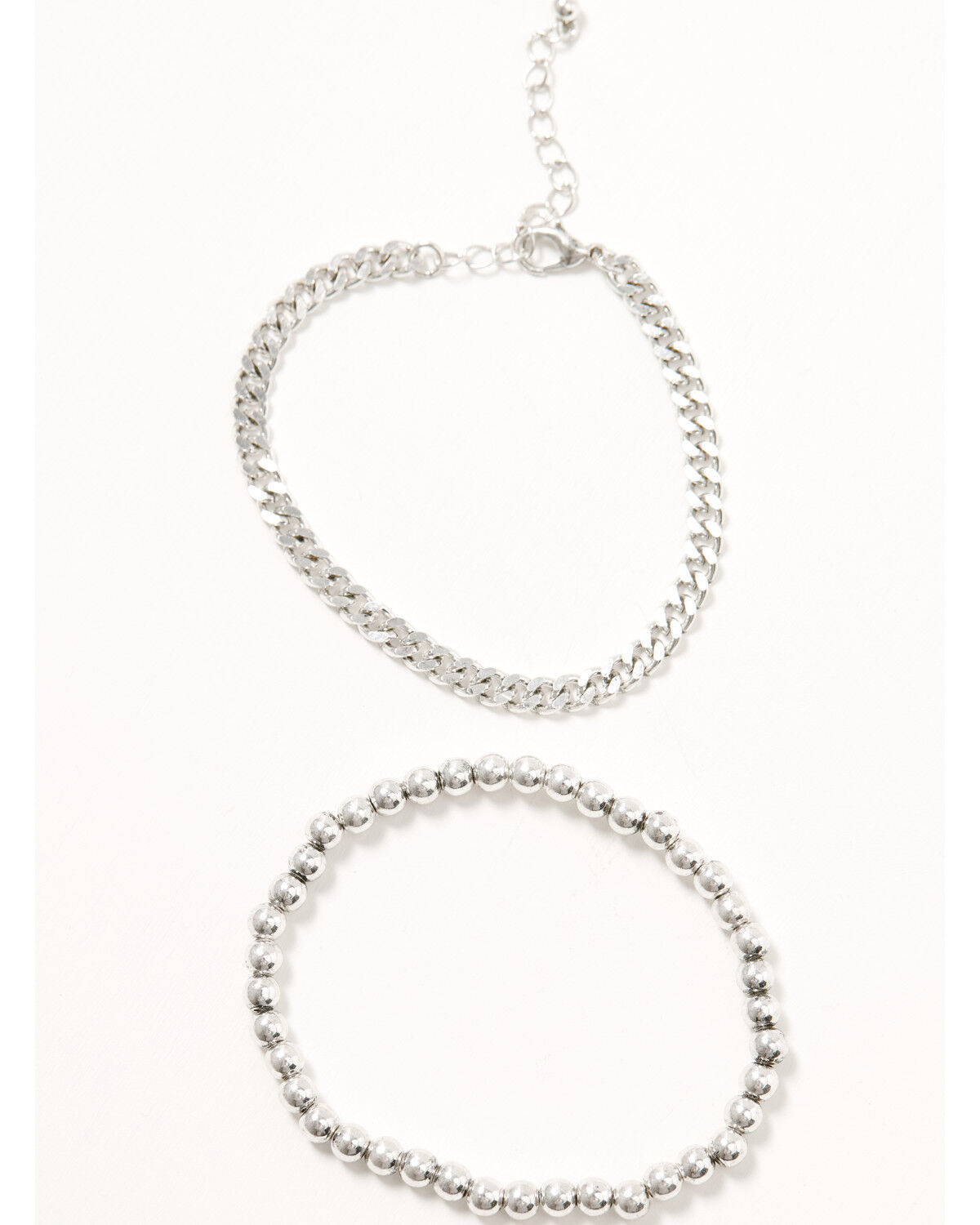 Image #3 - Shyanne Women's Beaded Charm Bracelet Set - 3 Piece, Silver, hi-res