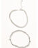 Image #3 - Shyanne Women's Beaded Charm Bracelet Set - 3 Piece, Silver, hi-res