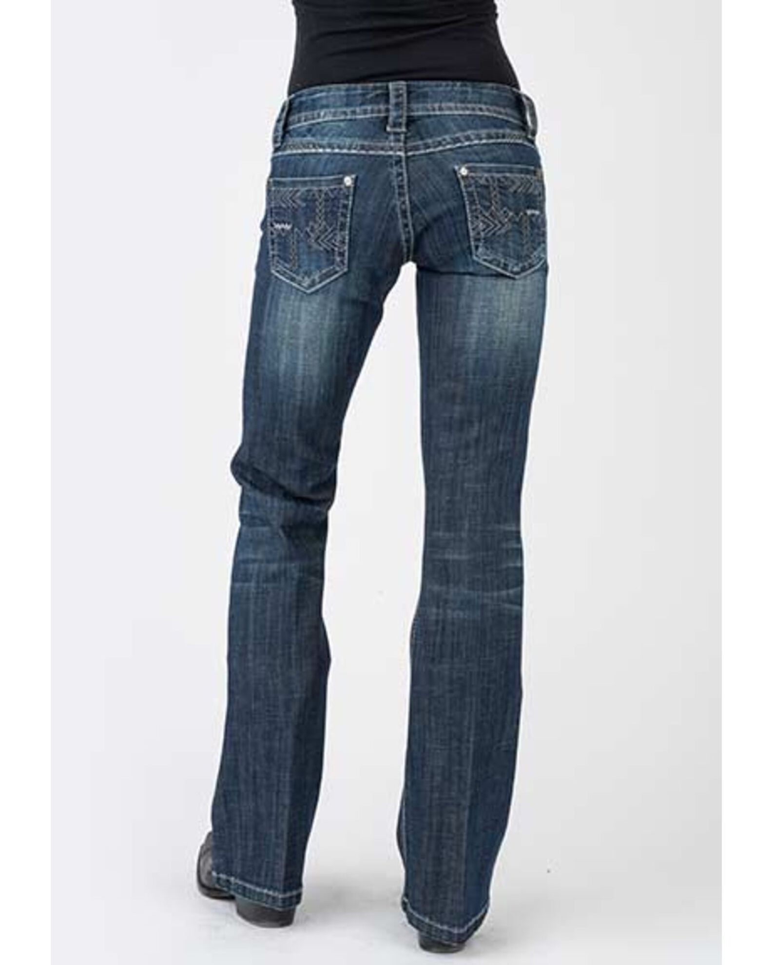 Stetson Women s 816 Dark Wash Deco Bootcut Jeans Boot Barn