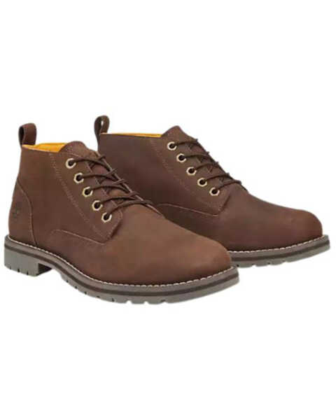 Timberland PRO Men's Redwood Falls Waterproof Chukka Boots - Soft Toe , Dark Brown, hi-res