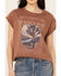 Image #3 - Cleo + Wolf Women's Brittany Joshua Tree Short Sleeve Graphic Tee, Oatmeal, hi-res