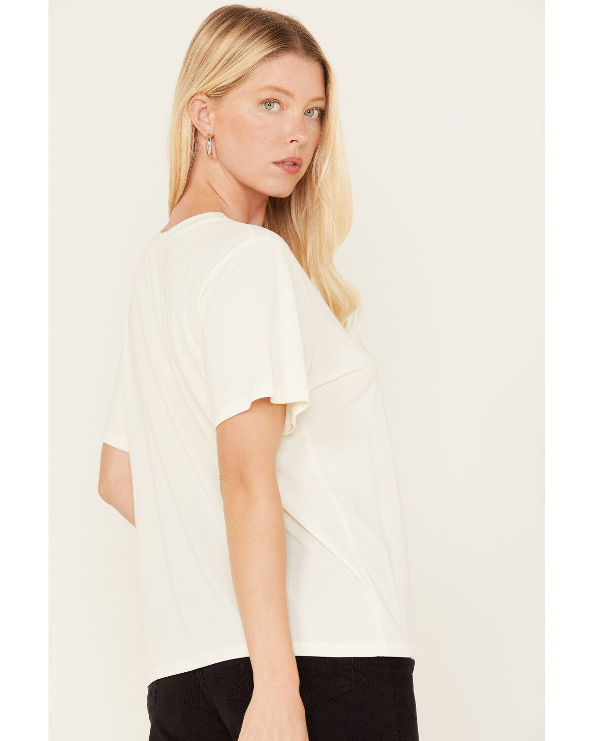 Image #4 - The NASH Collection Women's Nash Lips Graphic Tee, White, hi-res