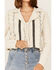 Image #3 - Shyanne Women's Embroidered Stripe Frayed Shacket , , hi-res