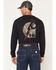 Image #1 - Carhartt Men's FR Force&reg; Irvine Wrench Bolt Long Sleeve Work Pocket T-Shirt, Black, hi-res