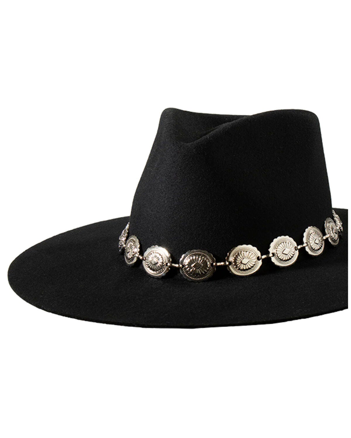 Shyanne Women's Concho Hat Band, Silver, hi-res