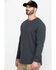 Image #3 - Hawx Men's Gray Solid Asphalt Thermal Crew Long Sleeve Work Shirt , , hi-res