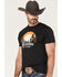 Chippewa Men's Sun Scene Logo Graphic T-Shirt, Black, hi-res