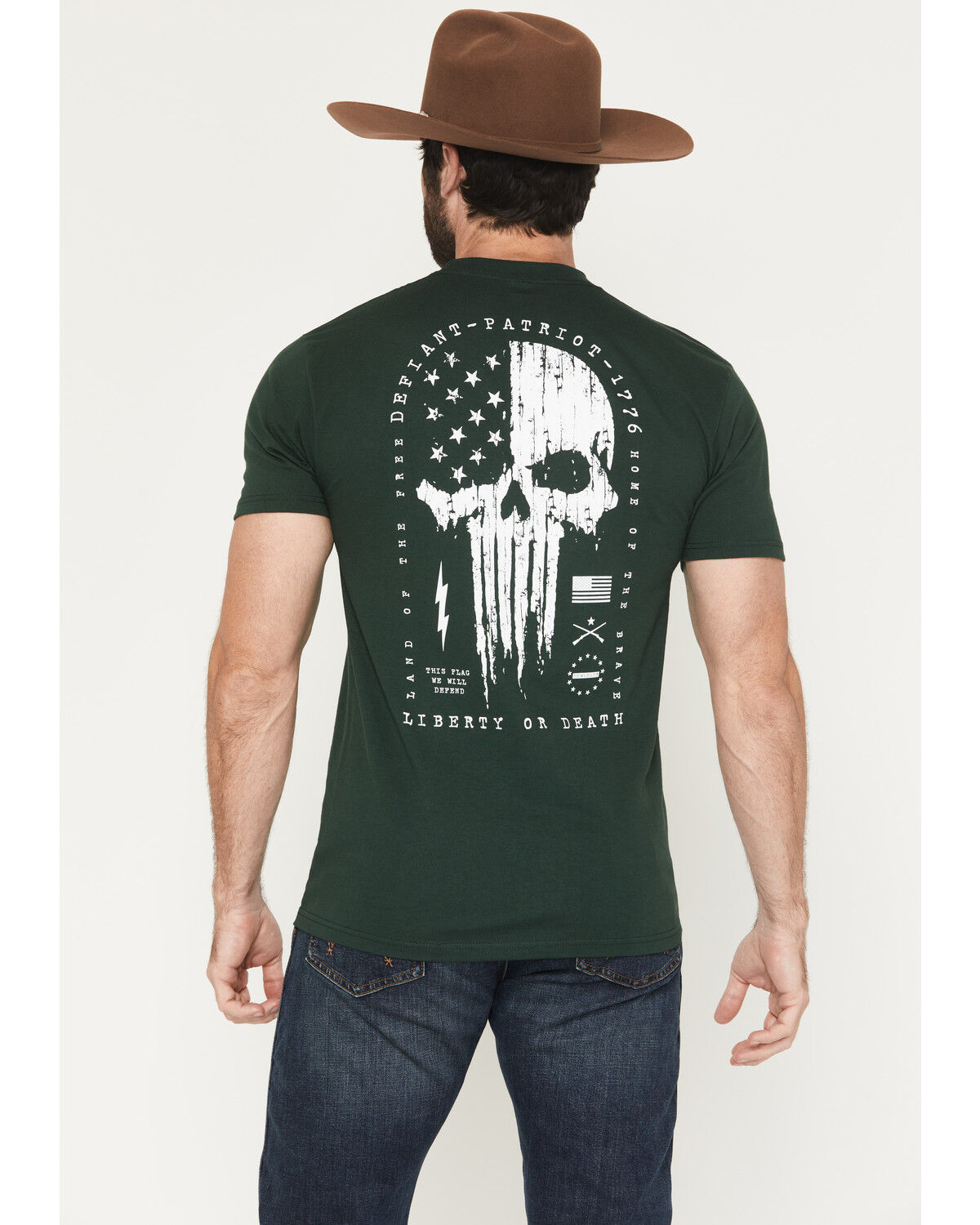 Image #1 - Howitzer Men's Defiant 76 Short Sleeve Graphic T-Shirt, Green, hi-res