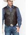 Scully Men's Lamb Leather Vest, Brown, hi-res