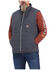 Image #1 - Ariat Men's Rebar Valiant Stretch Canvas Zip-Front Insulated Work Vest, Charcoal, hi-res