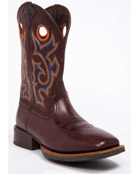 Image #1 - Rank 45 Men's Xero Gravity Chocolate Western Boots - Broad Square Toe, , hi-res