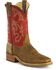 Image #1 - Double-H Men's Western Work Boots, Golden Tan, hi-res
