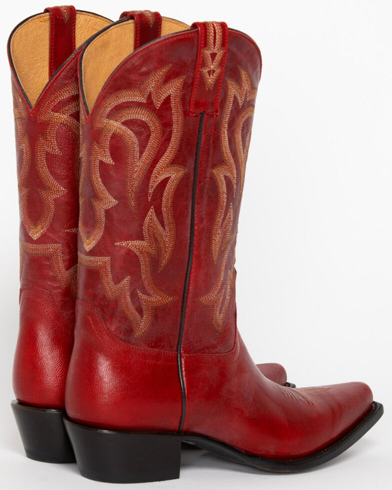 Shyanne® 12" Red Leather Snip Toe Western Boots | Boot Barn