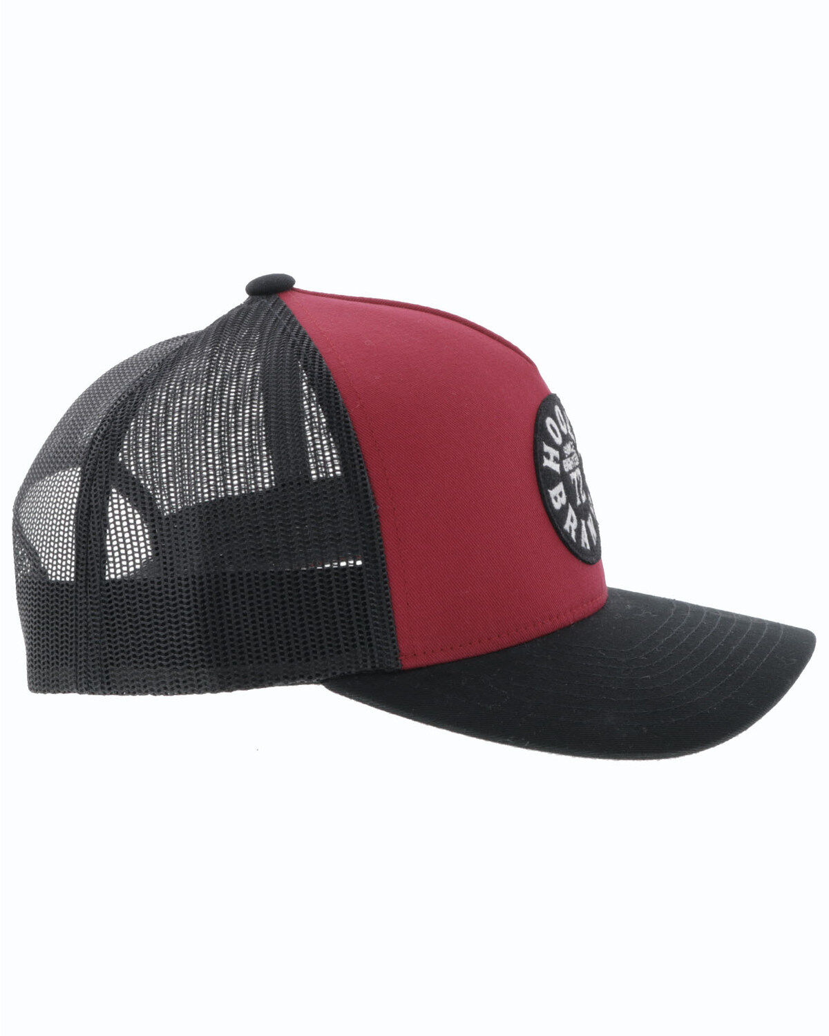 Image #4 - HOOey Men's Red Pioneer Mesh Ball Cap , Red, hi-res