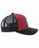 Image #4 - HOOey Men's Red Pioneer Mesh Ball Cap , Red, hi-res