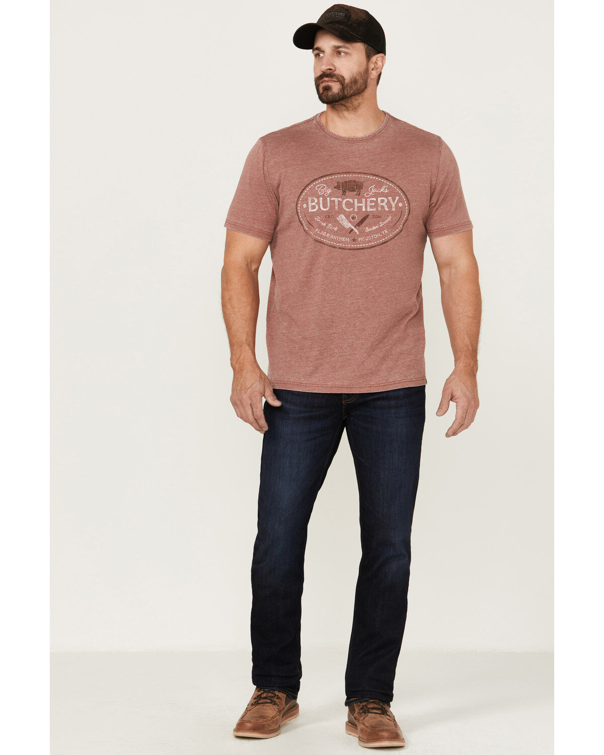 Image #2 - Flag & Anthem Men's Big Jacks Butchery Graphic T-Shirt, Red, hi-res
