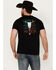 Image #1 - Cowboy Hardware Men's Viva Mexico Steer Head Short Sleeve Graphic T-Shirt, , hi-res