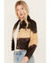 Image #2 - Cleo + Wolf Women's Ombre Cropped Leather Jacket, Sage, hi-res